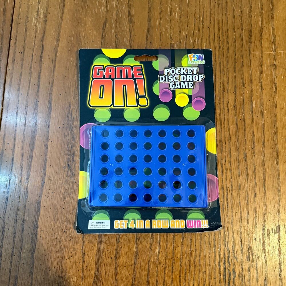 Fun Express Game On Pocket Disc Drop Game Travel Connect 4 New